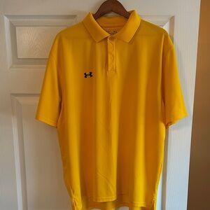 Under Armour Men's Bright Yellow Polo